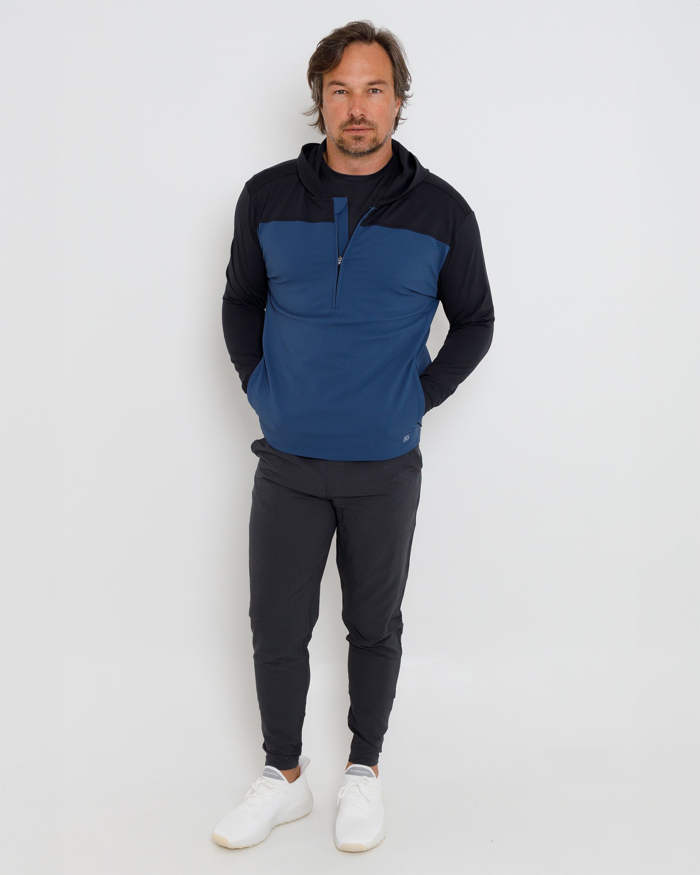 Sandor Hoodie - Black/Dark Denim