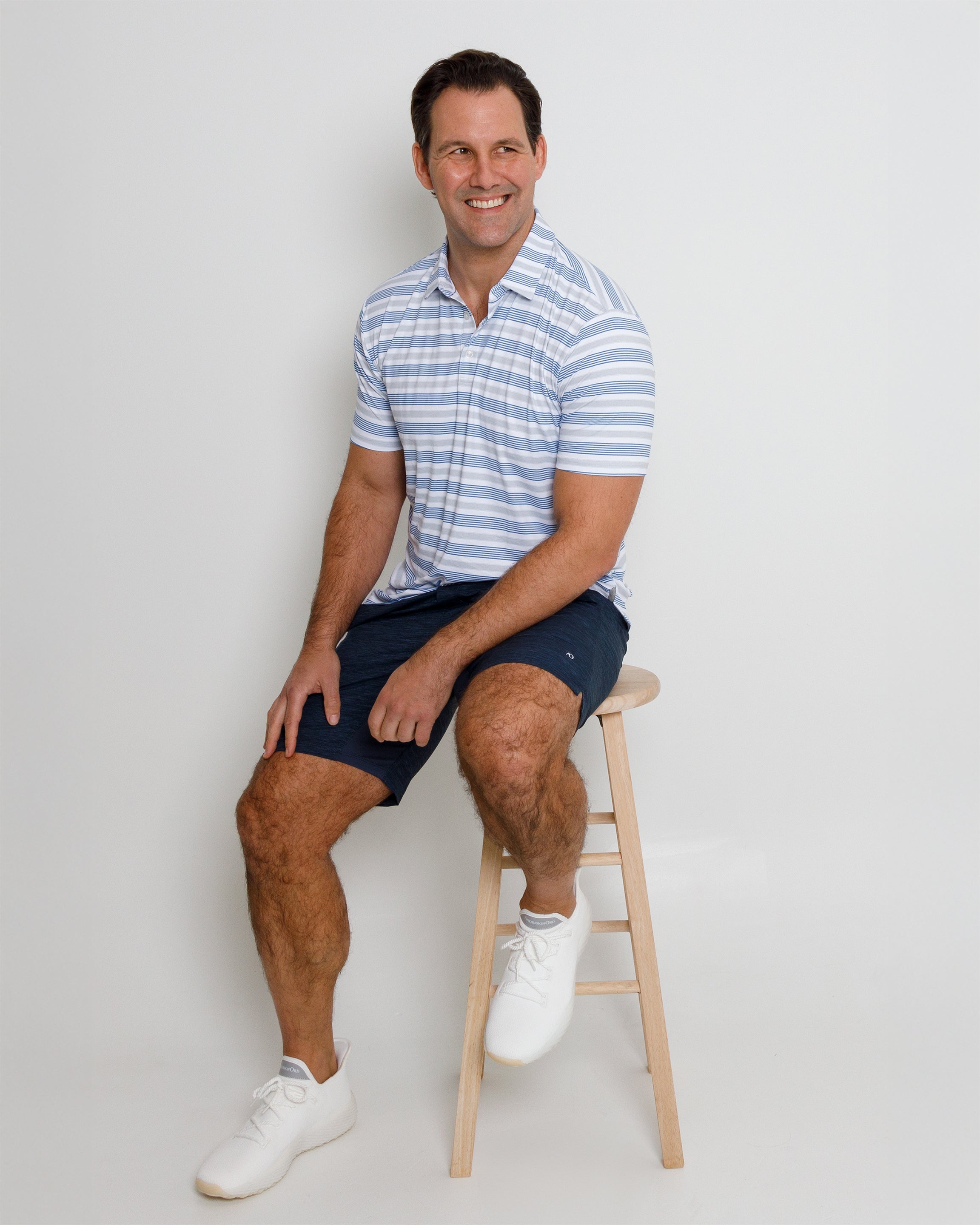 Spear Polo - HTR Steel/HTR Federal Blue