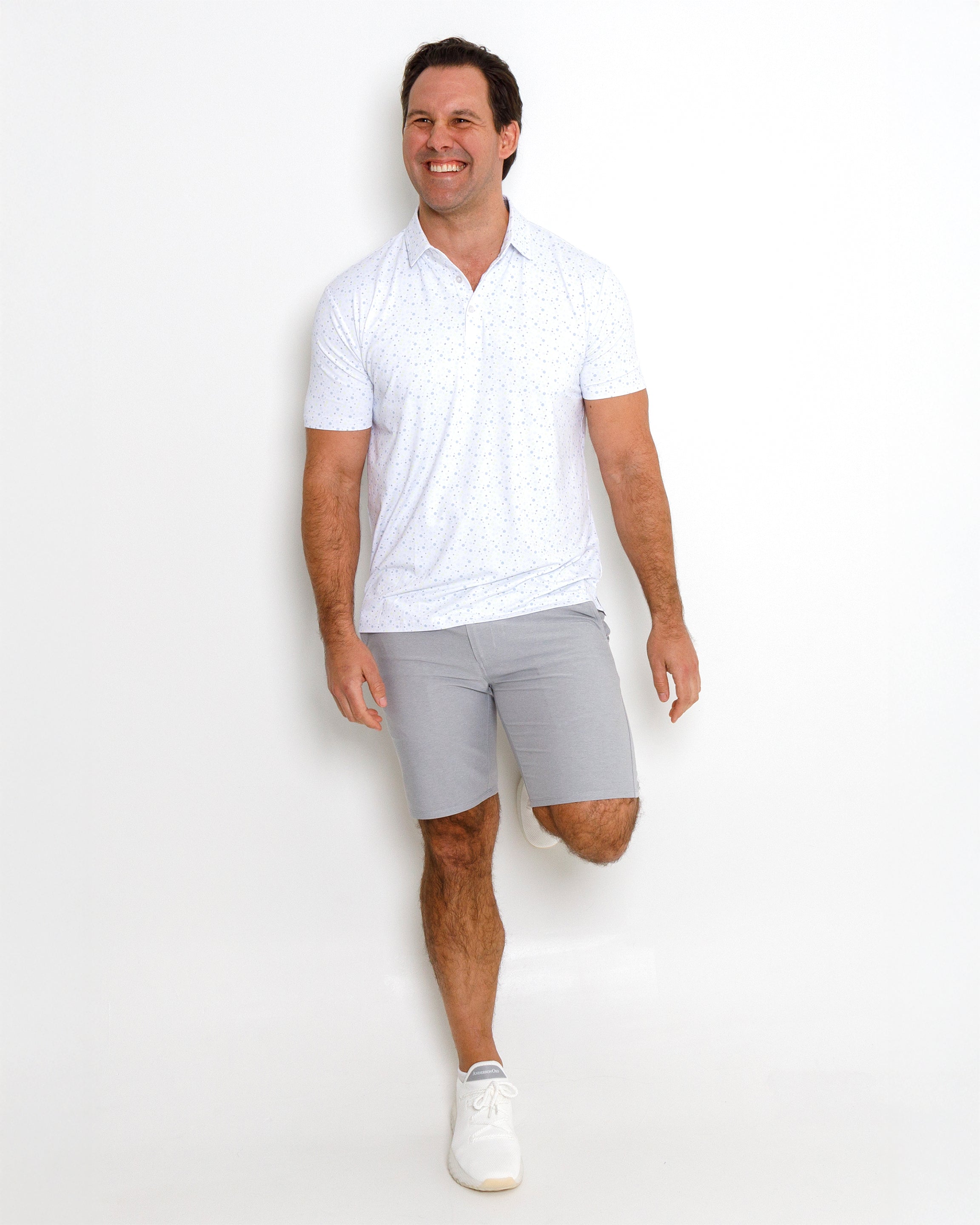 Sunshine Polo - White/Niagara Mist/Glass Green