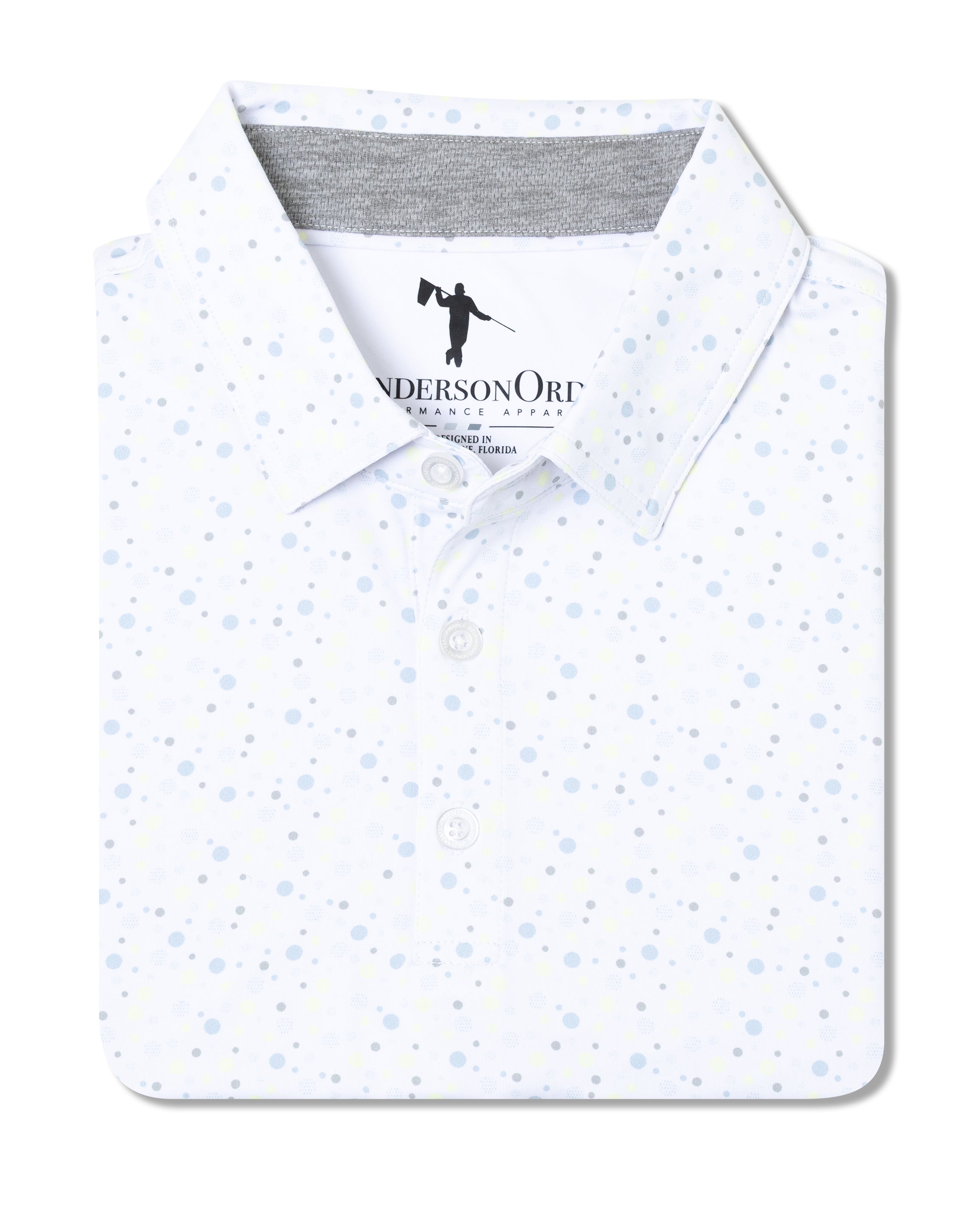 Sunshine Polo - White/Niagara Mist/Glass Green