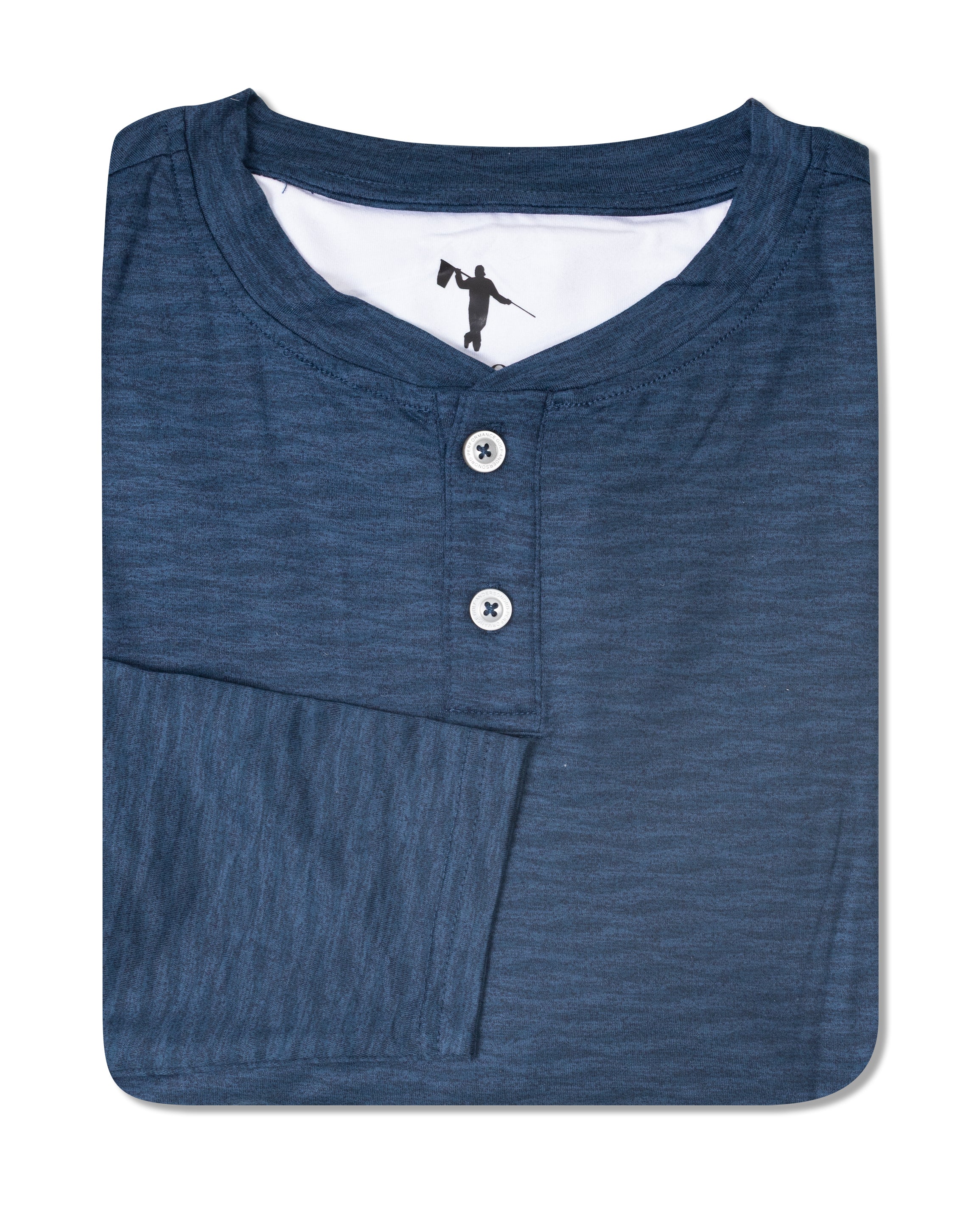 Wave LS Henley - Midnight Navy Heather