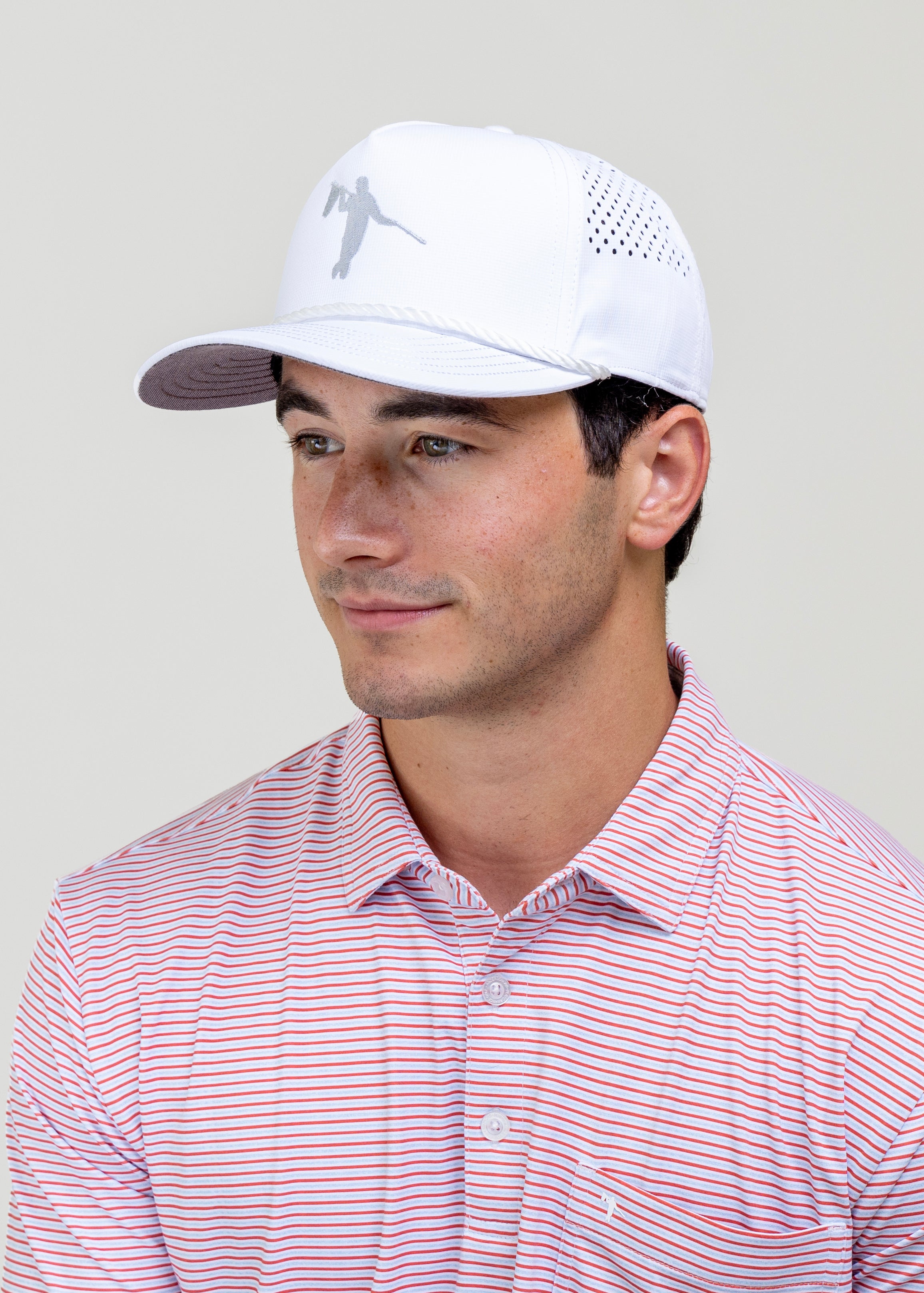 AOx Premium 5-Panel Looper Hat - White
