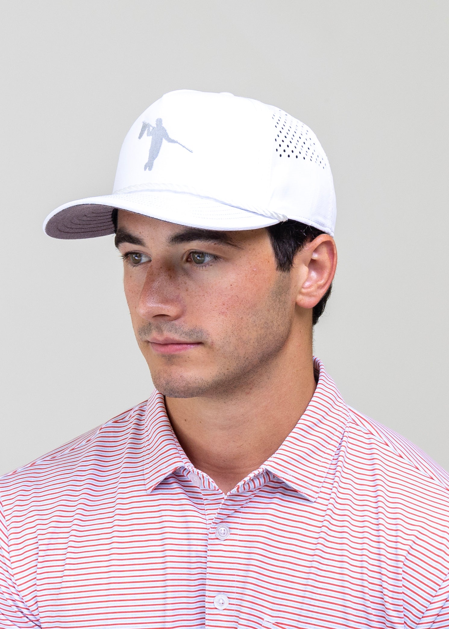 AOx Premium 5-Panel Looper Hat - White