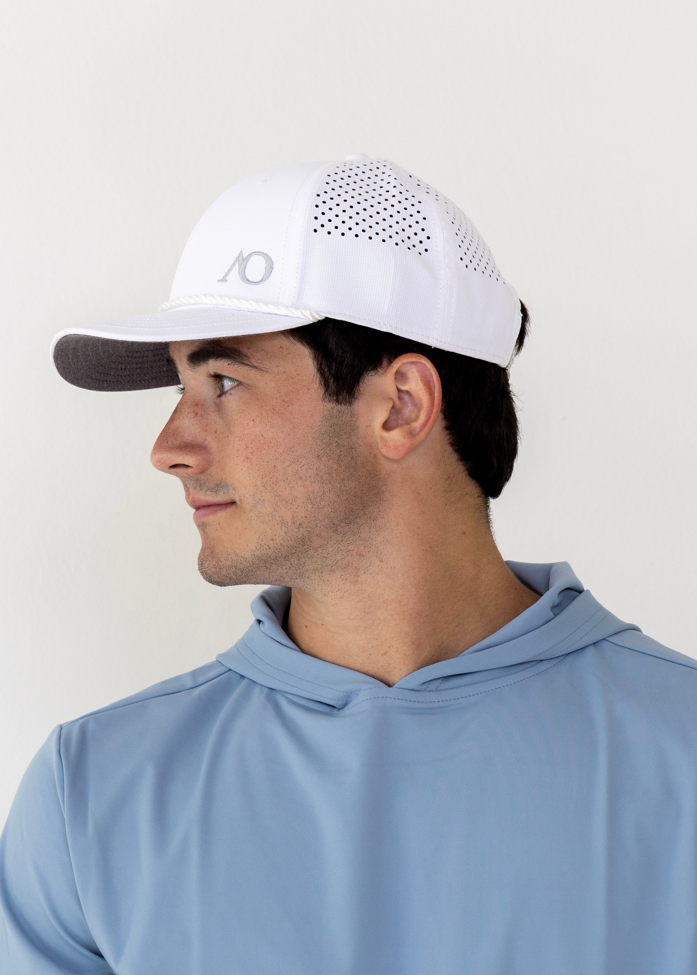 AOx Premium 6-Panel AO Hat - White