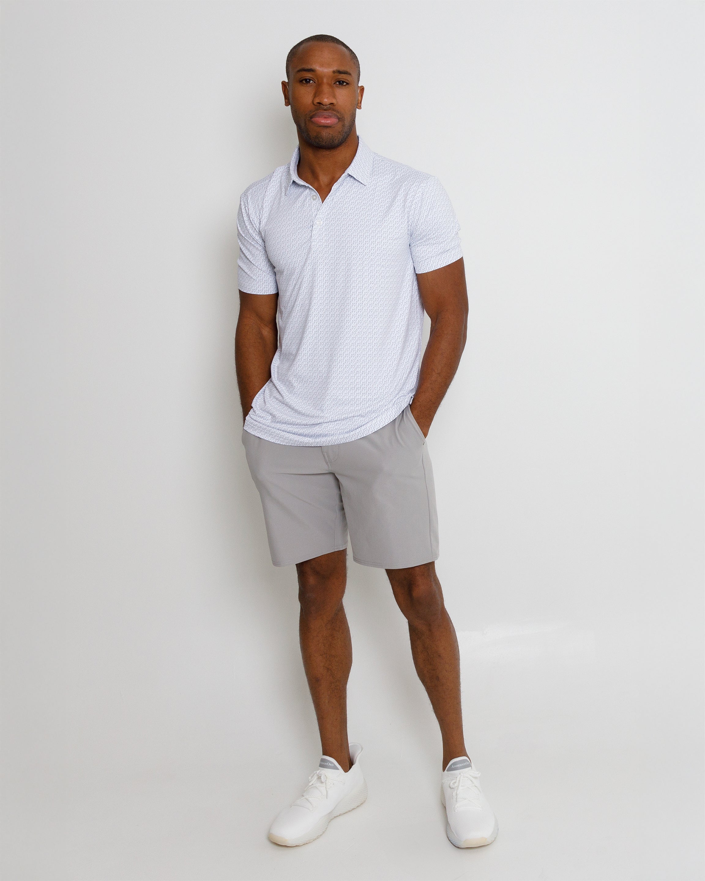 Whittington Polo - White/Eilish/Bluefin
