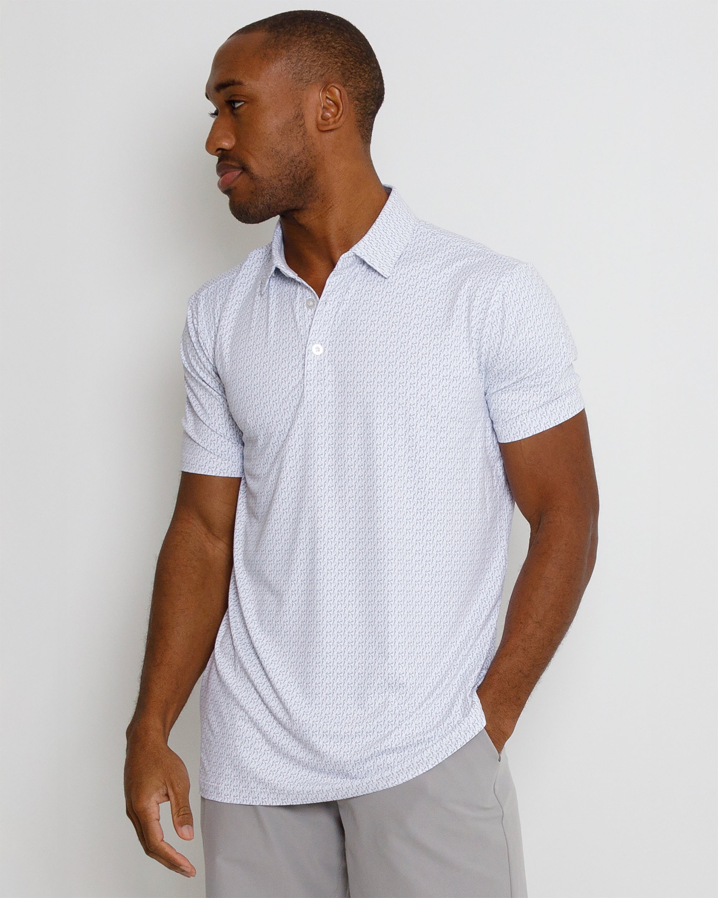 Whittington Polo - White/Eilish/Bluefin