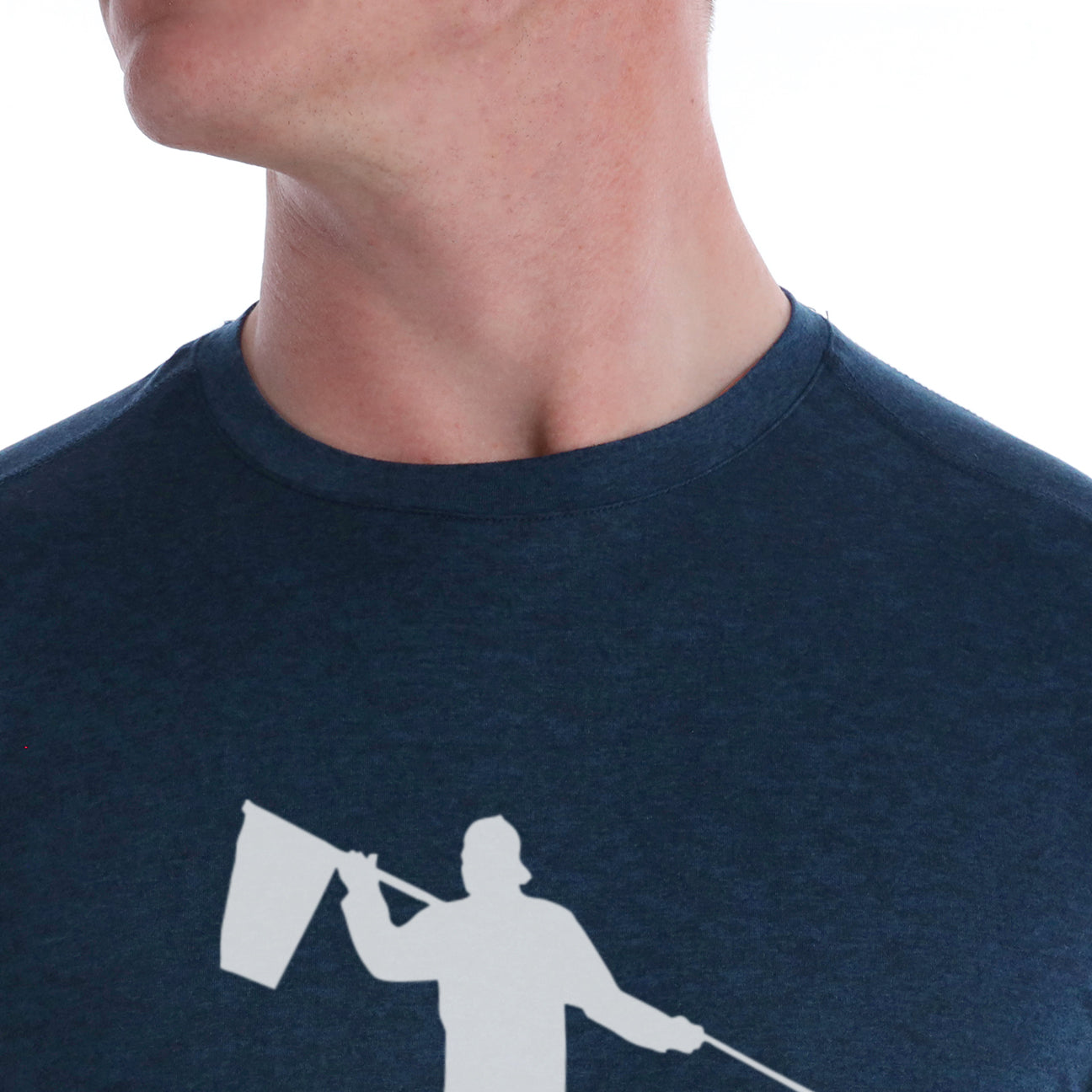 Butter T Looper Silhouette - Navy Heather