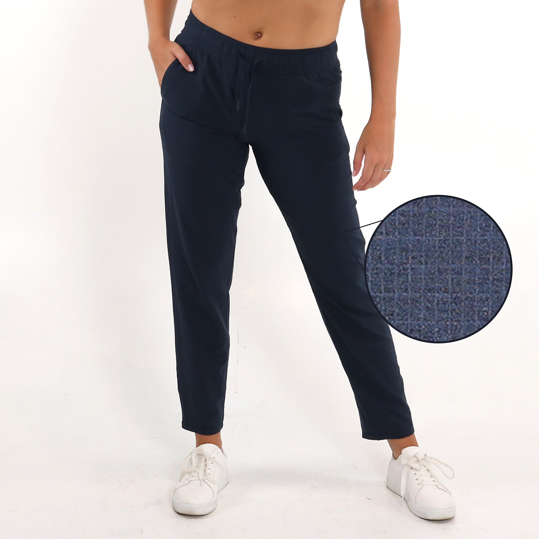 LADIES SOLUTION JOGGER - NAVY HEATHER – AndersonOrd Performance