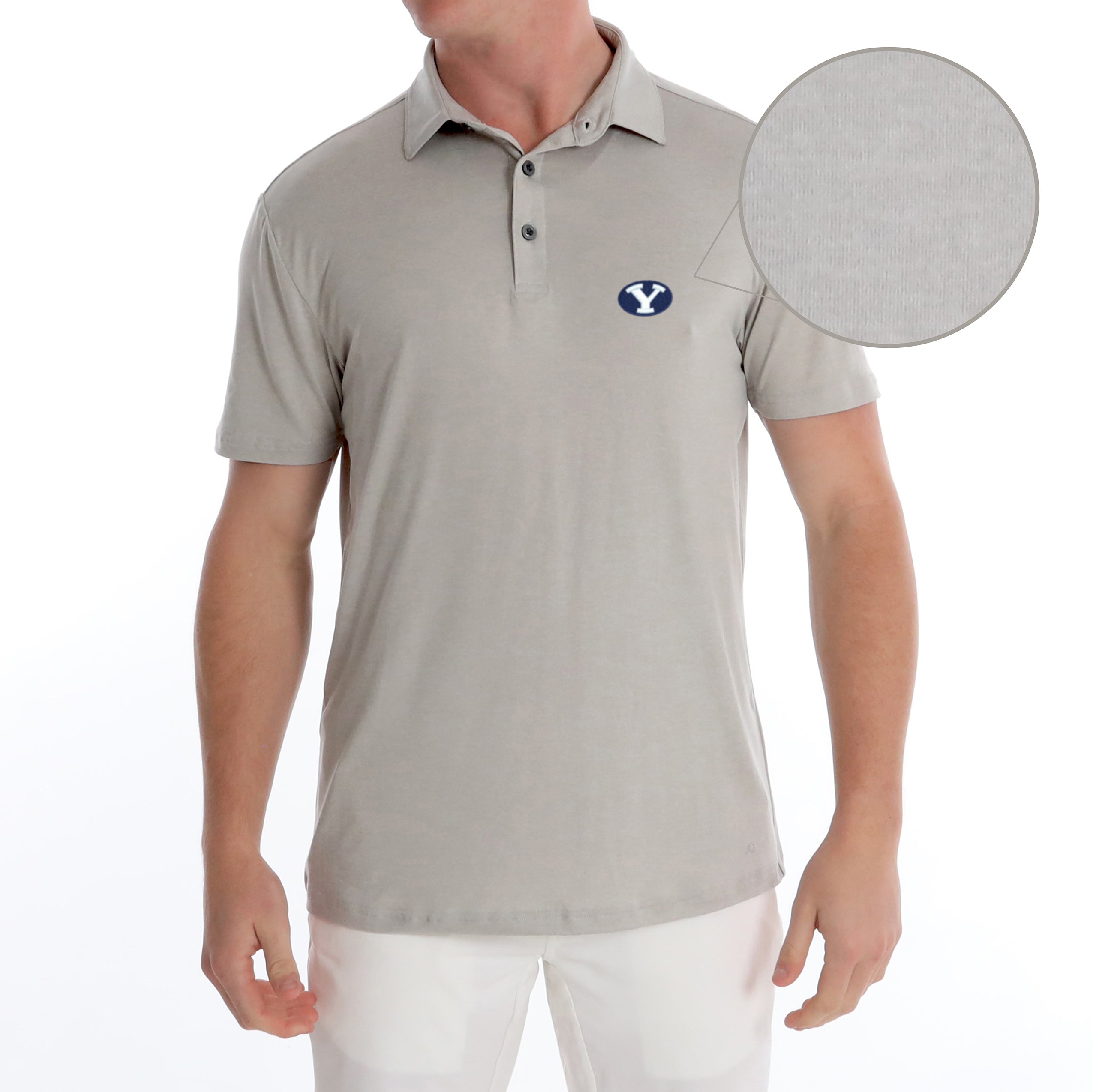 Gamer Polo Oval Y - Platinum Heather