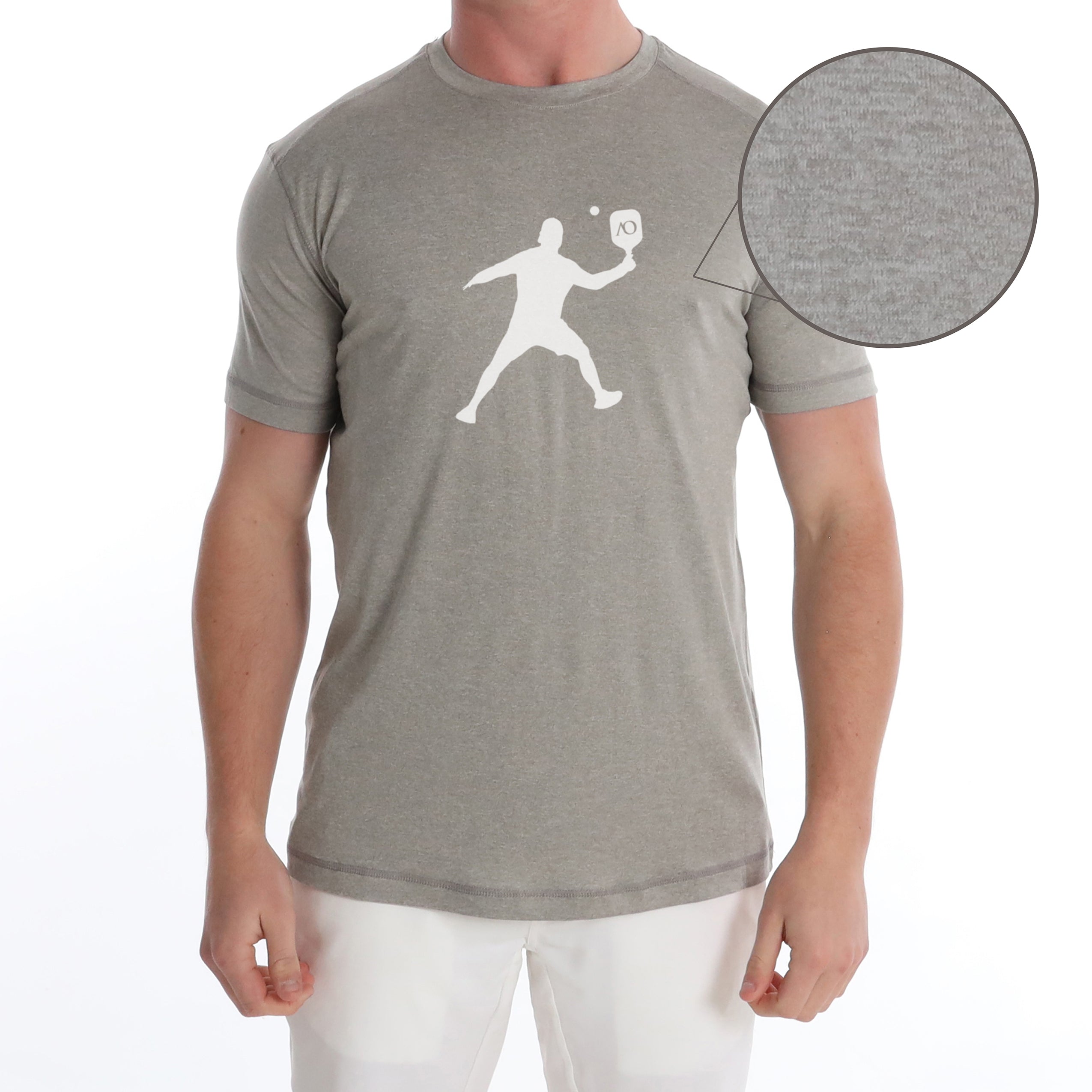 Butter T Pickleball Silhouette - Grey Heather