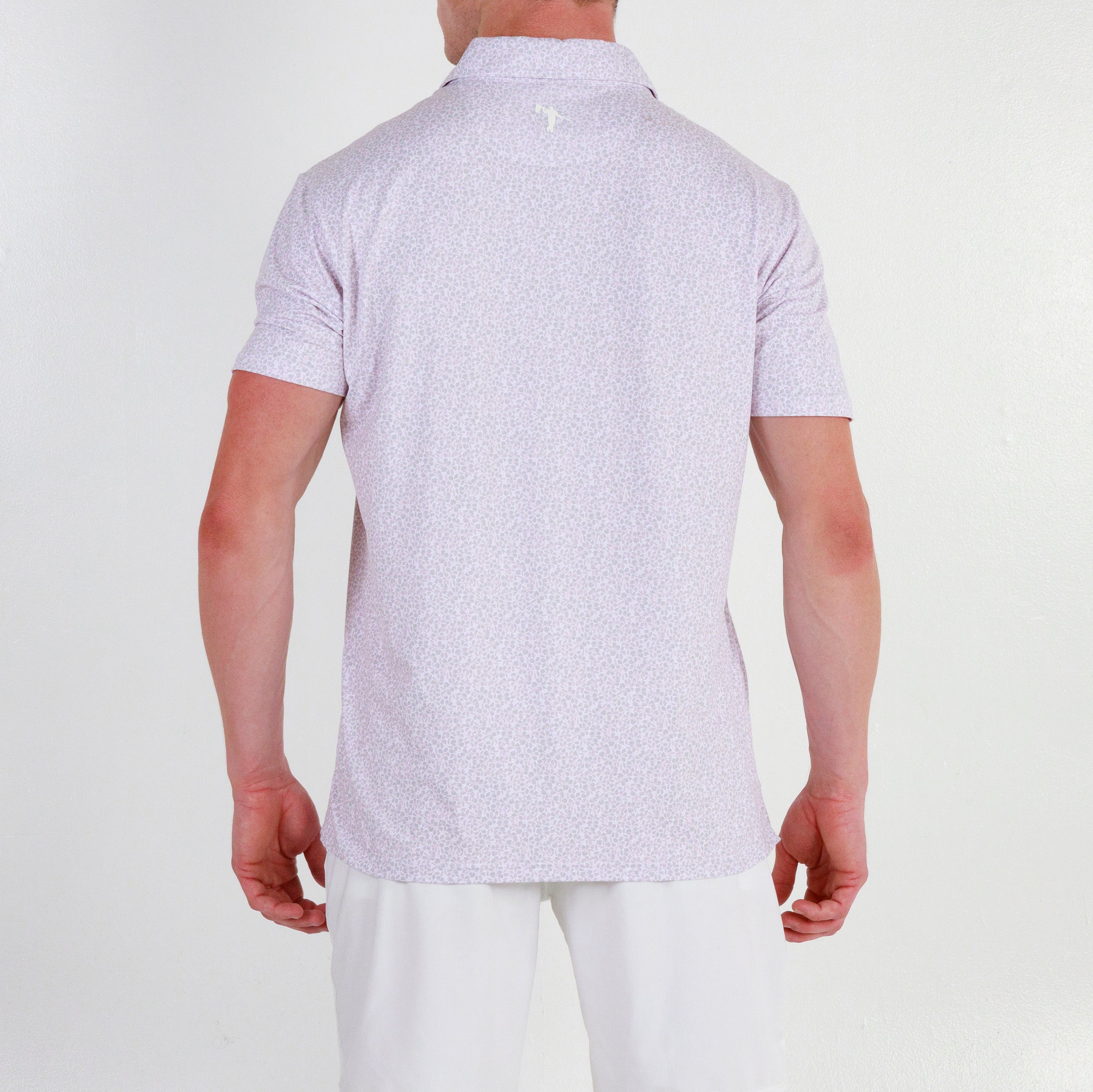 Poppy Polo - White/Orchid Pink