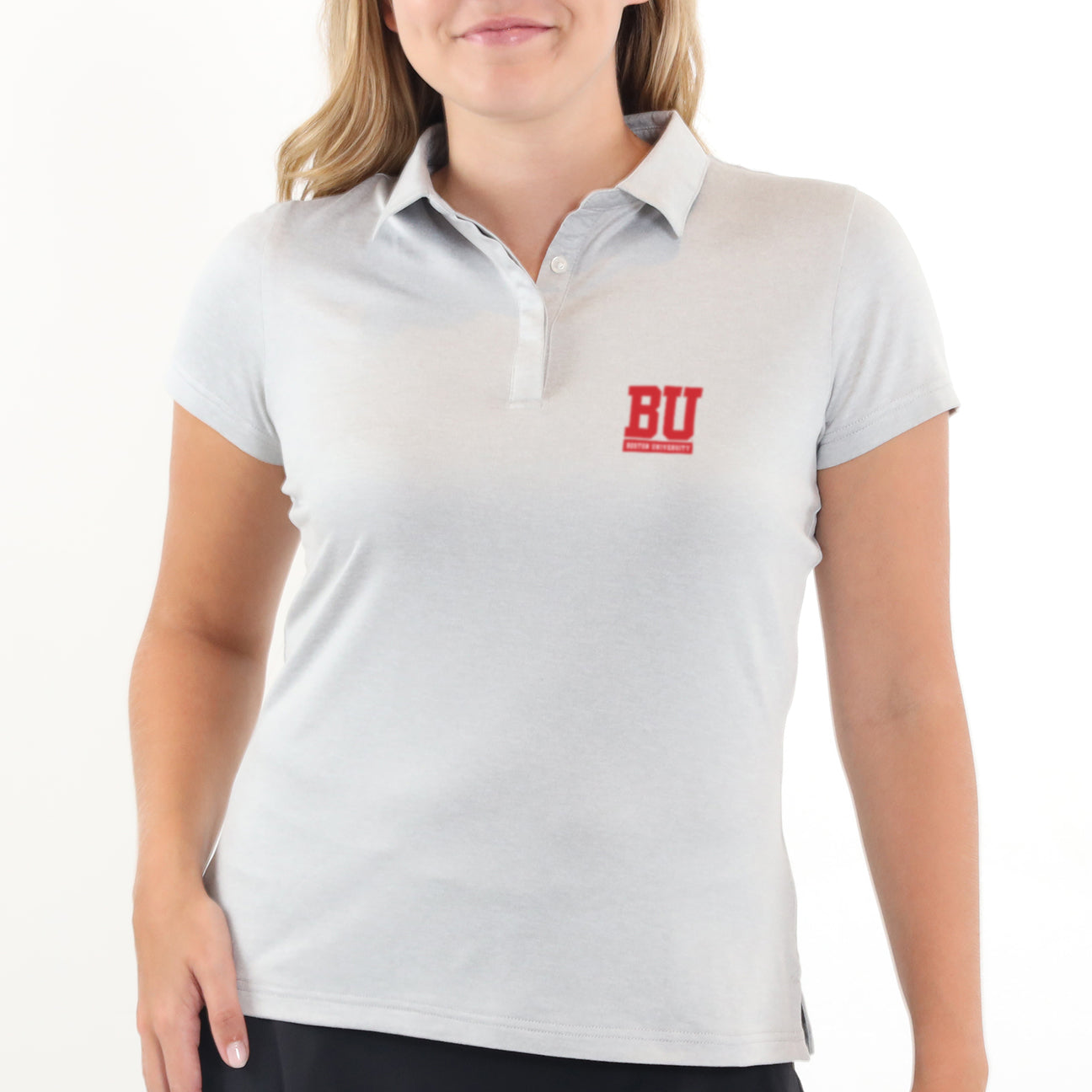 Lady Gamer Polo Boston U - Platinum Heather