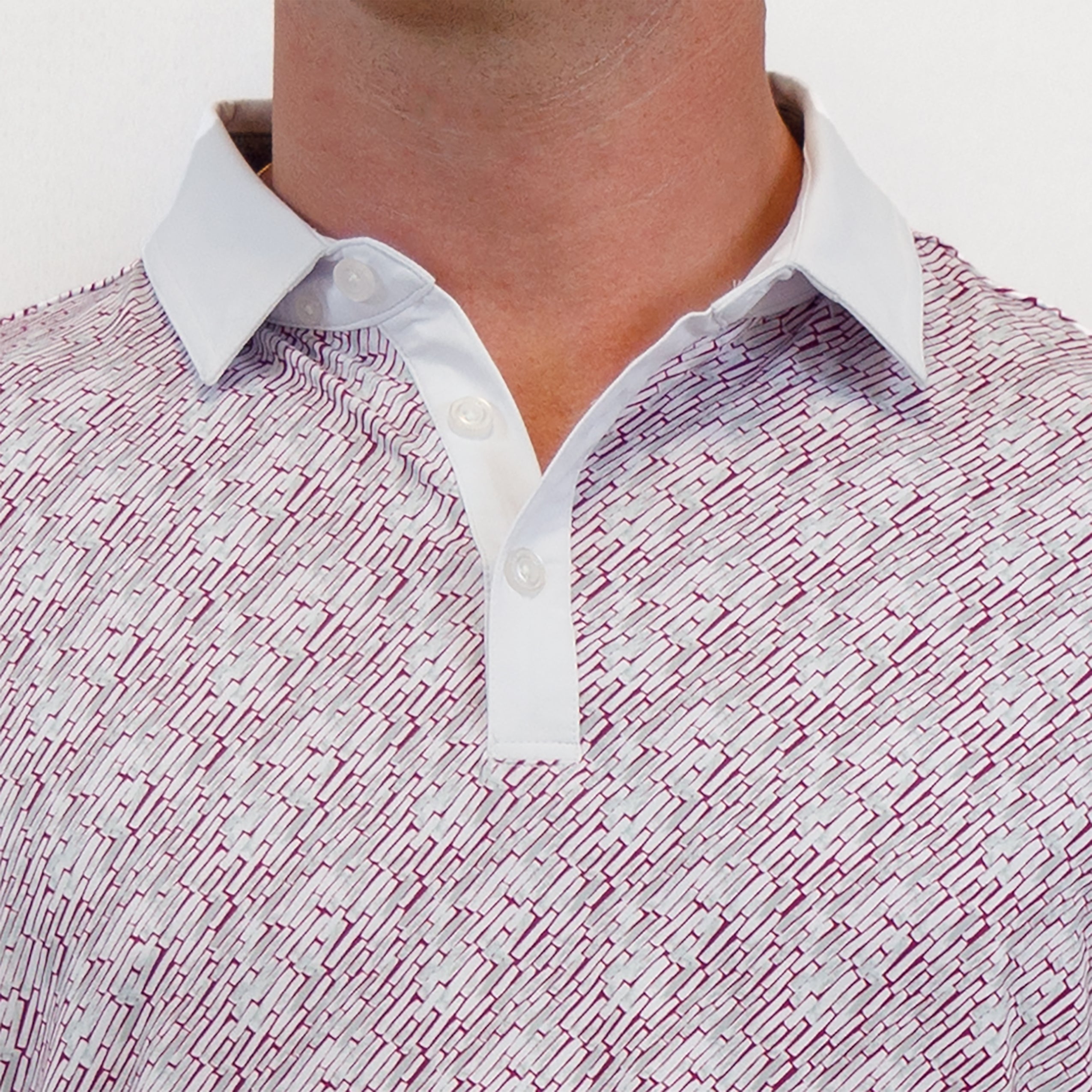 Firth Polo - Wild Aster/White/Steel