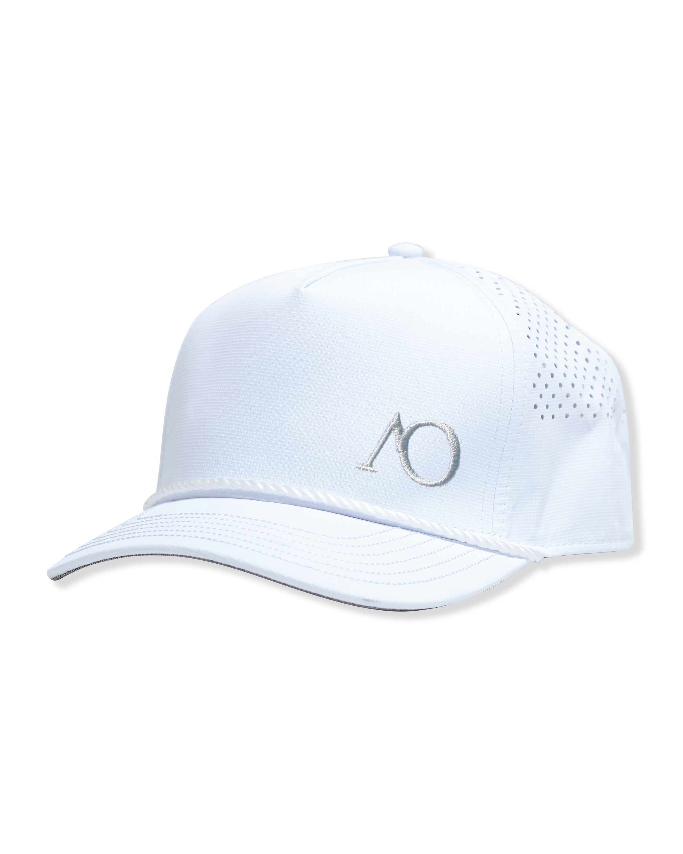 AOx Premium 5-Panel AO Hat - White