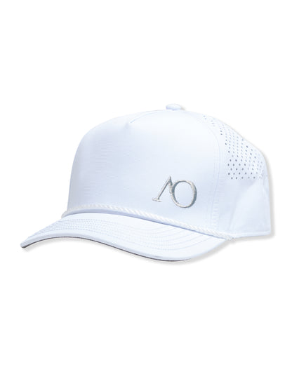 AOx Premium 5-Panel AO Hat - White