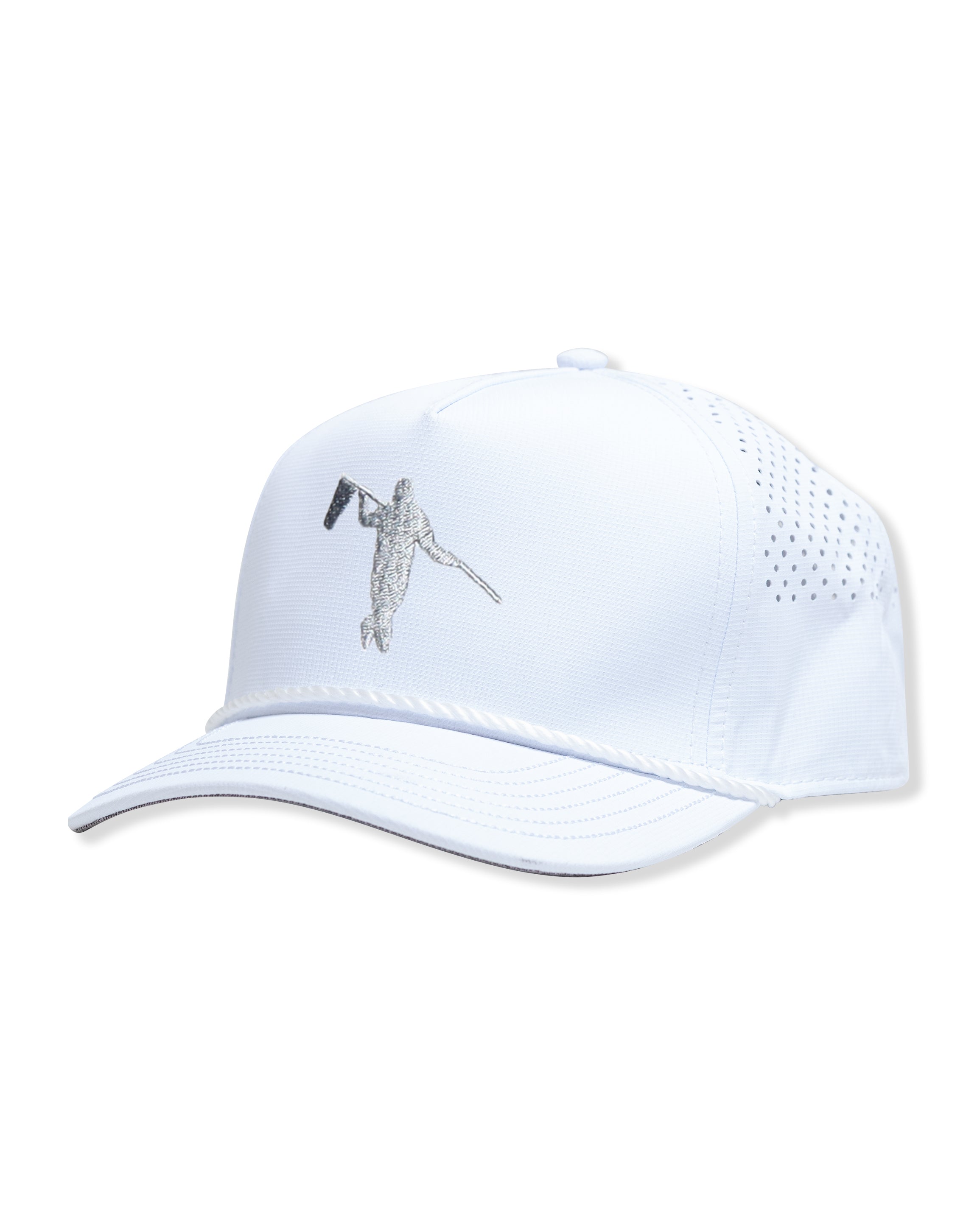 AOx Premium 5-Panel Looper Hat - White