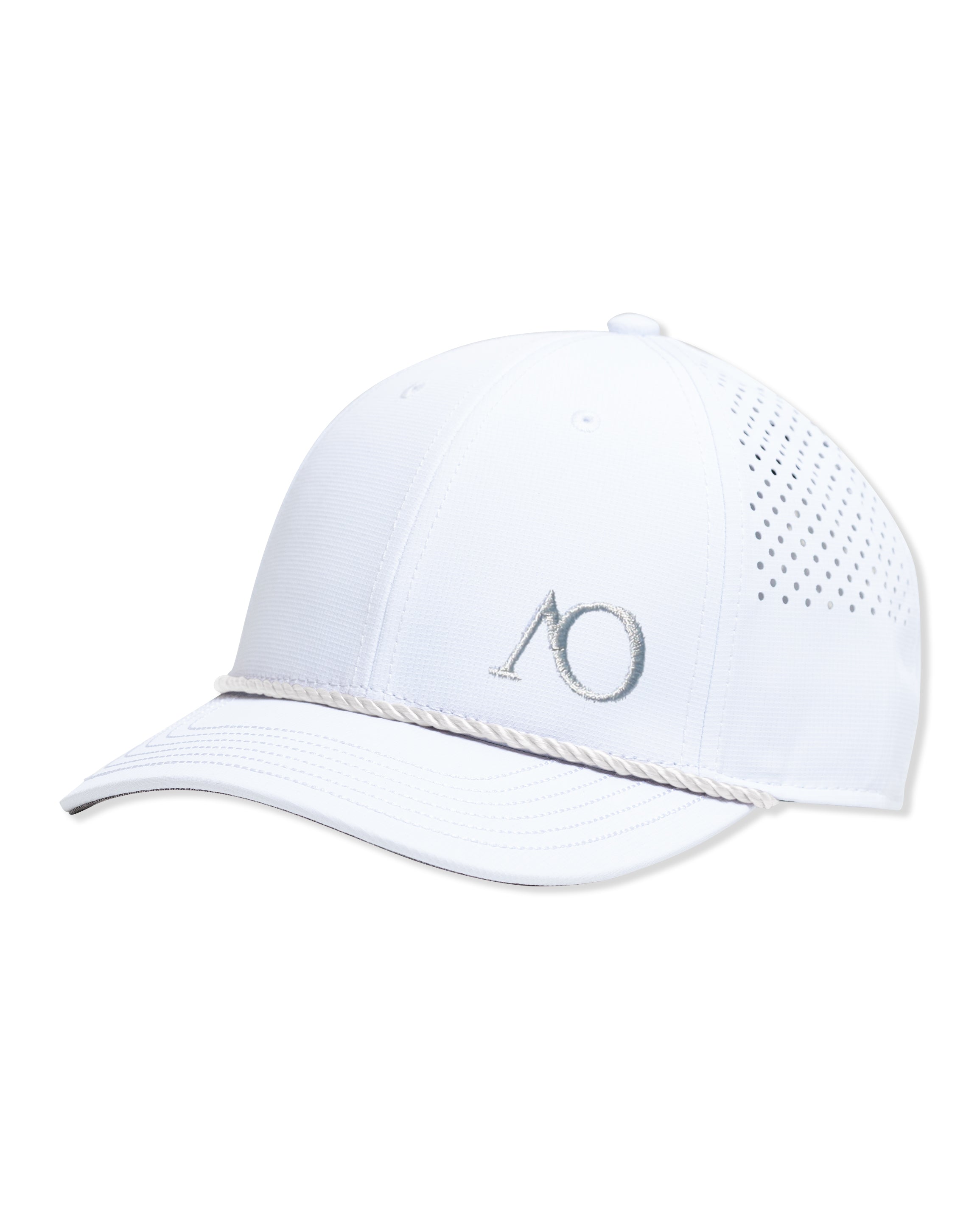 AOx Premium 6-Panel AO Hat - White