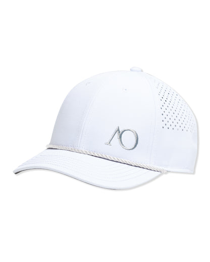 AOx Premium 6-Panel AO Hat - White