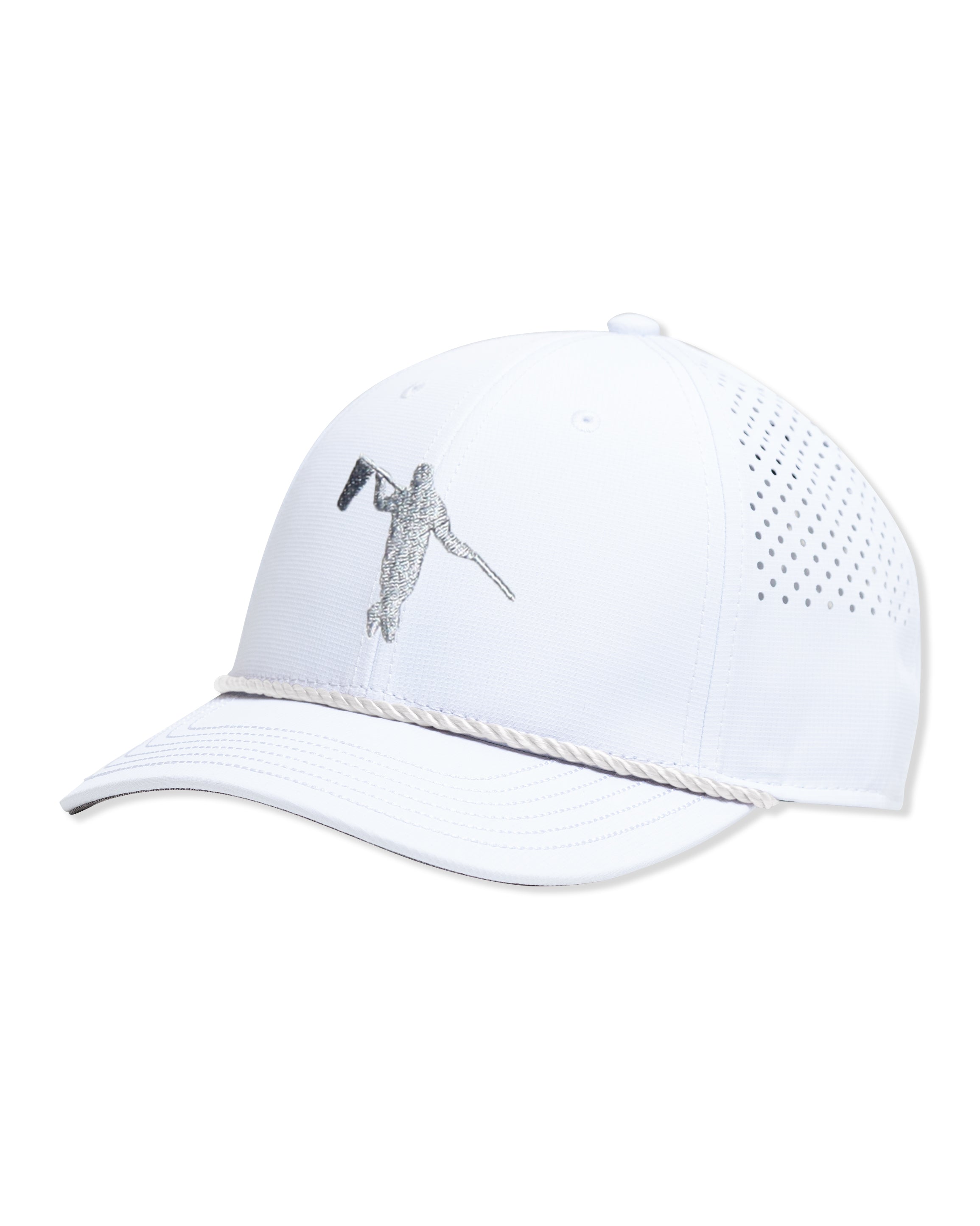 AOx Premium 6-Panel Looper Hat - White
