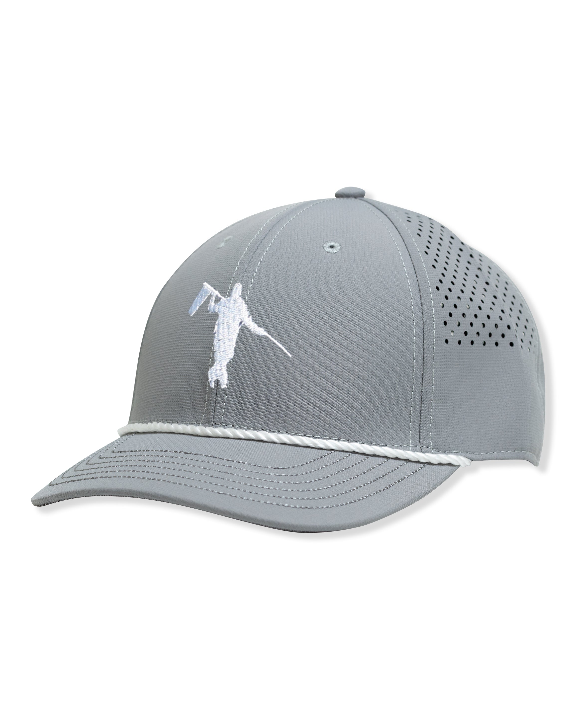 AOx Premium 6-Panel Looper Hat - Grey