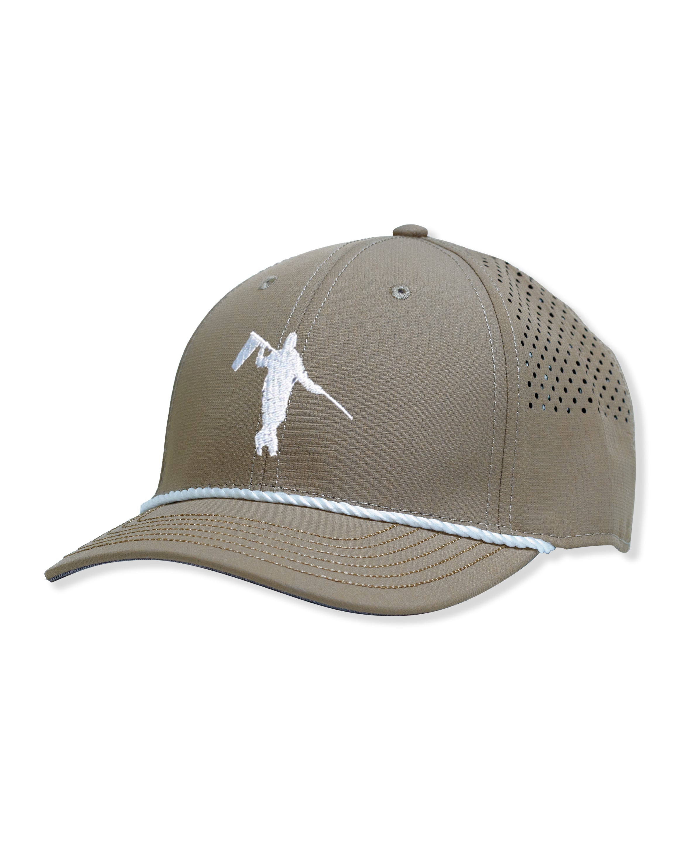 AOx Premium 6-Panel Looper Hat - Khaki