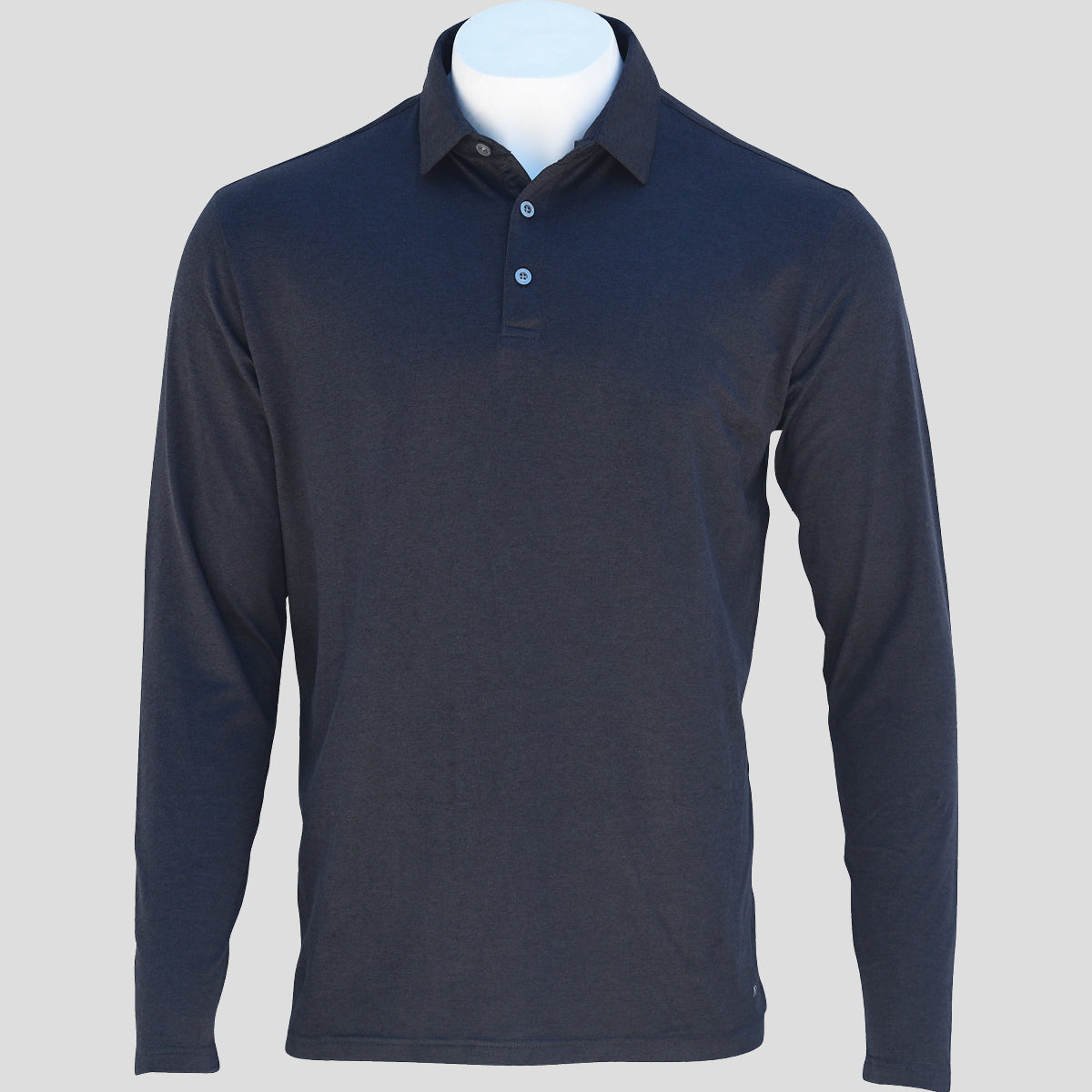 Gamer Long Sleeve Polo - Black Heather