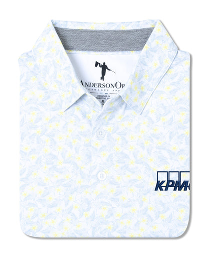 Alpine Polo KPMG - White/Niagara Mist/Glass Green