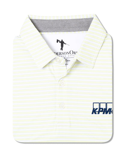 Brooks Polo KPMG - HTR Glass Green/HTR Niagara Mist