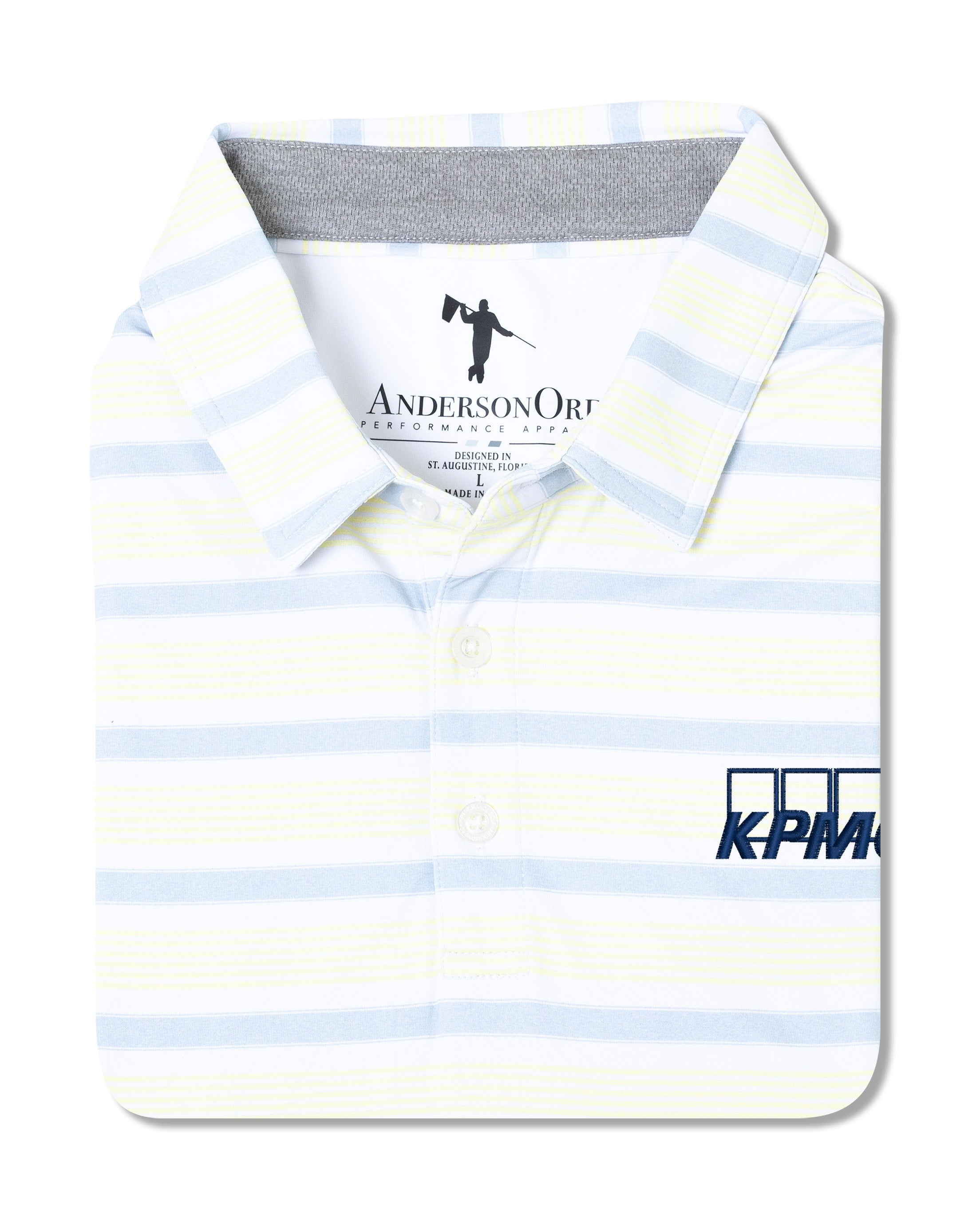 Spear Polo KPMG - HTR Niagara Mist/HTR Glass Green
