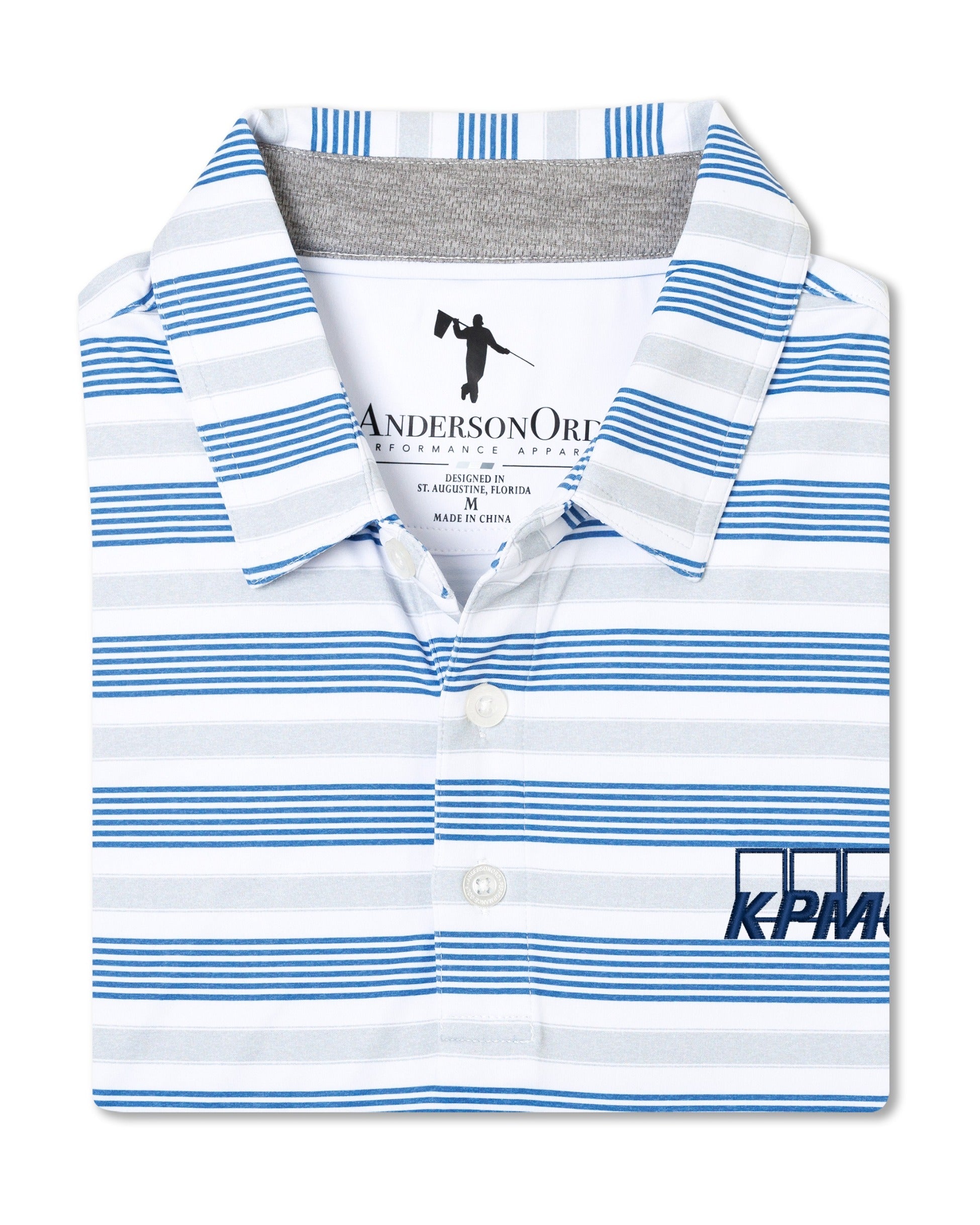 Spear Polo KPMG - HTR Steel/HTR Federal Blue