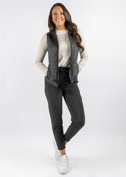 Arya Vest - Black/HTR Black