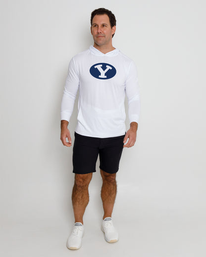 Blacks Beach Hoodie BYU - White