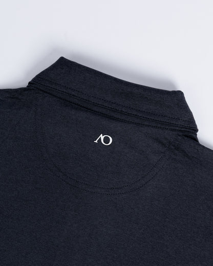 Gamer Long Sleeve Polo - Black Heather