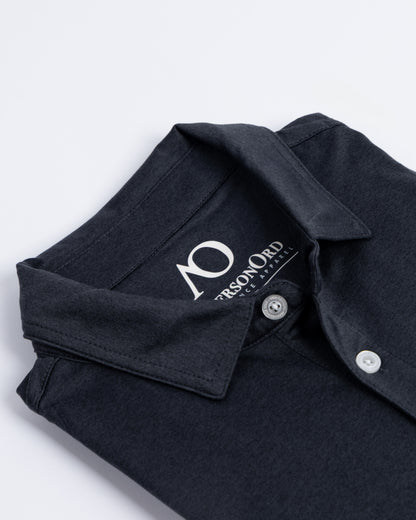 Gamer Long Sleeve Polo - Black Heather