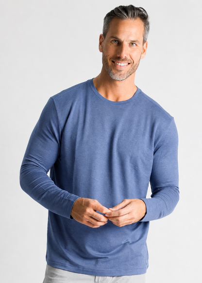 Refine LS - Dark Denim Heather