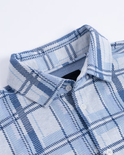 Coastal Overshirt - HTR Ancient Water/HTR Dark Denim