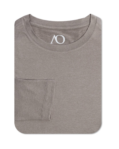 Butter T Long Sleeve - HTR Coconut