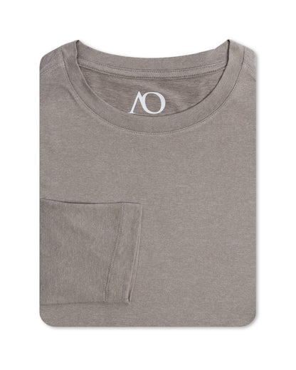 Butter T Long Sleeve - HTR Coconut