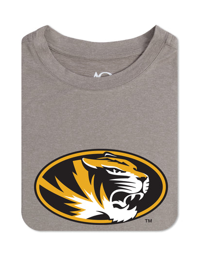 Ladies Crewneck Butter T-Missouri-HTR Coconut