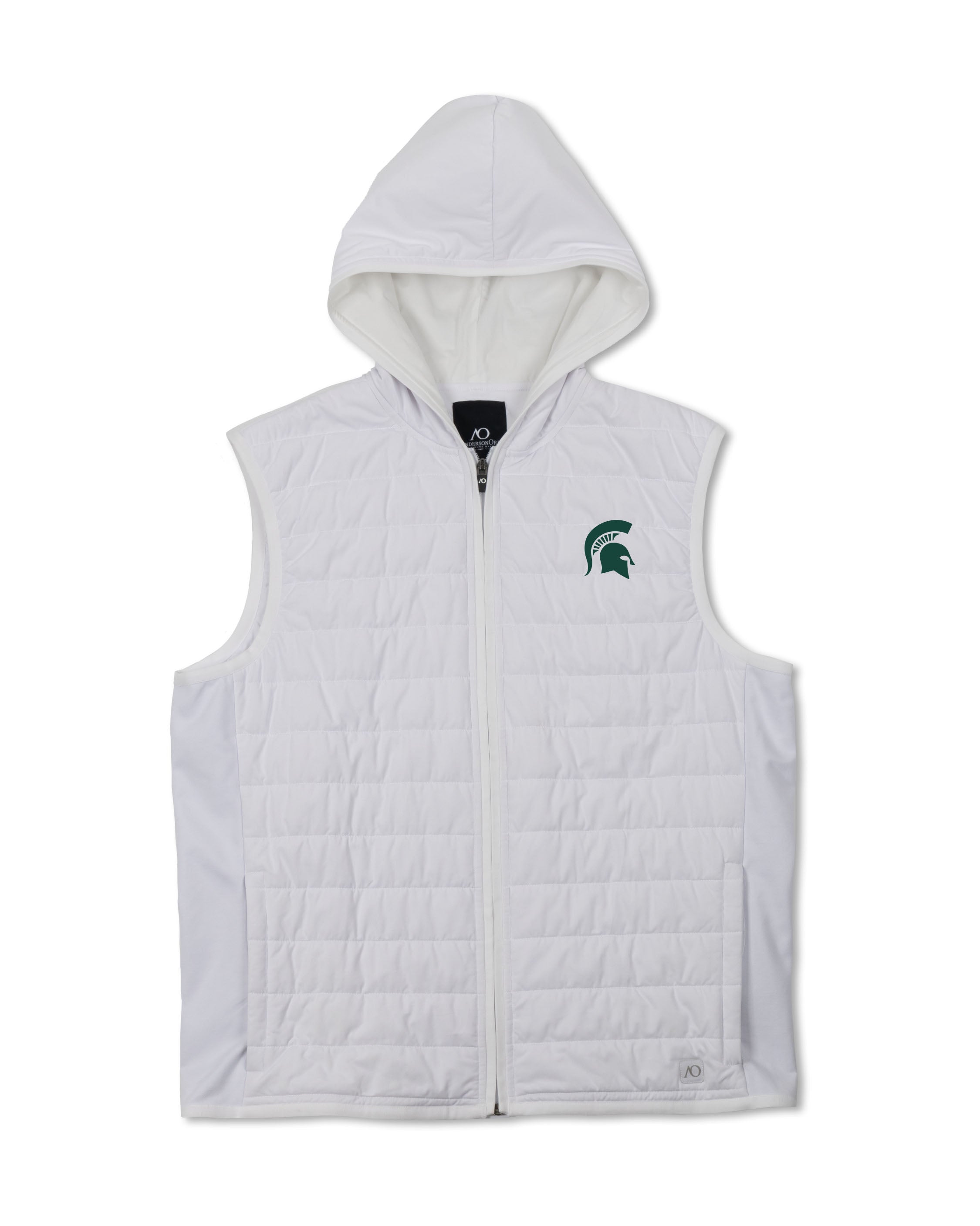 Corlys Hooded Vest MSU - White