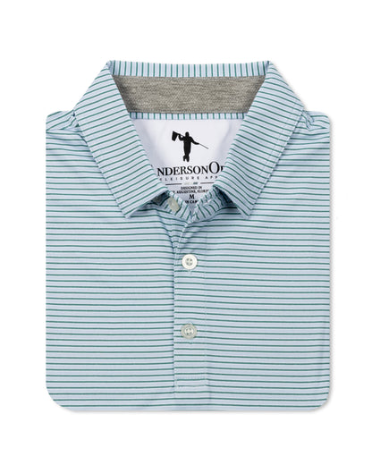 Dunes Polo - Pale Sky/HTR Sagebrush Green/White