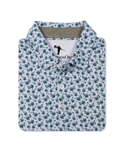 Fields Polo - White/Moonlit Ocean/Blue Haze/Dusty Blue