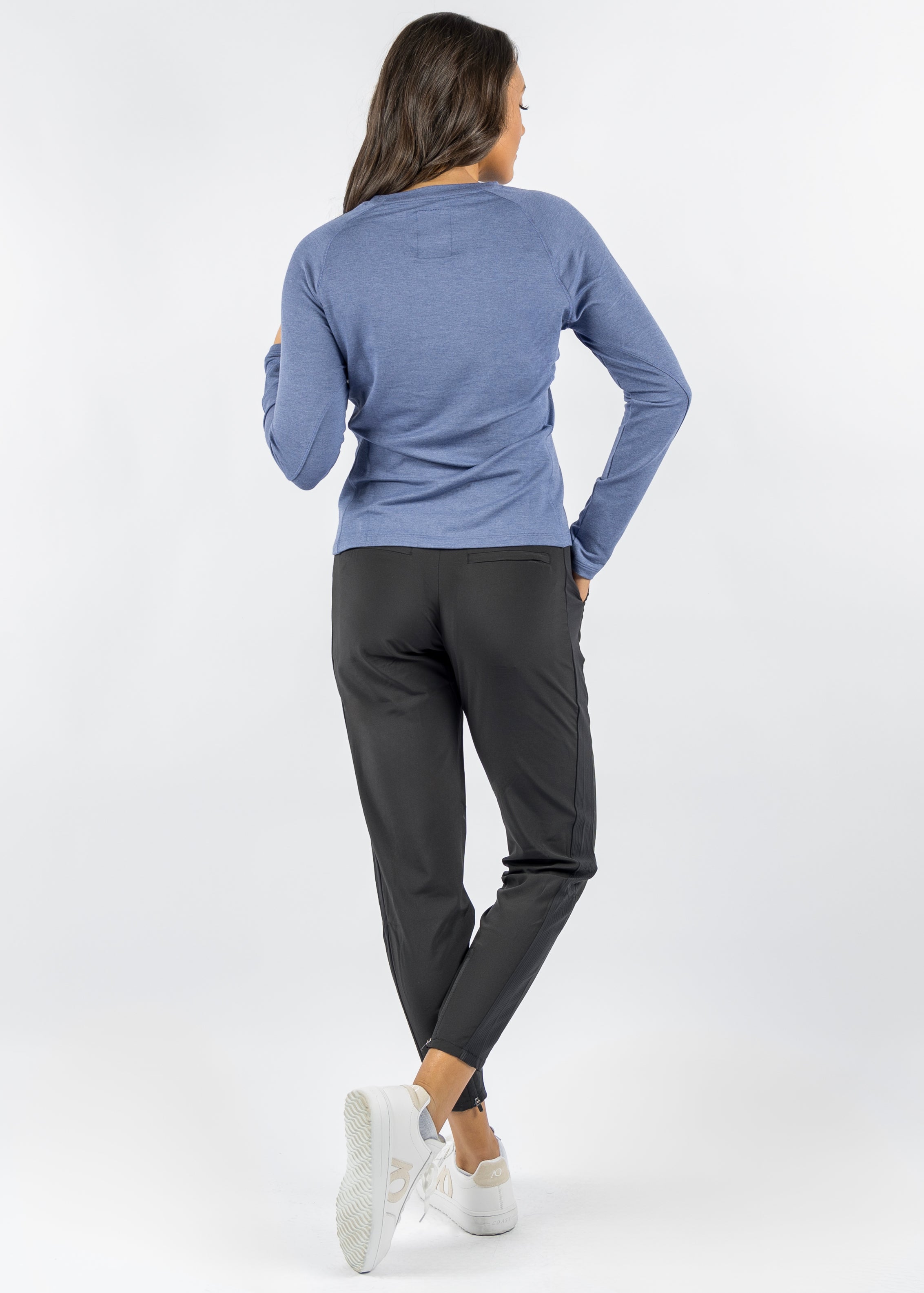 Fine LS - HTR Dark Denim