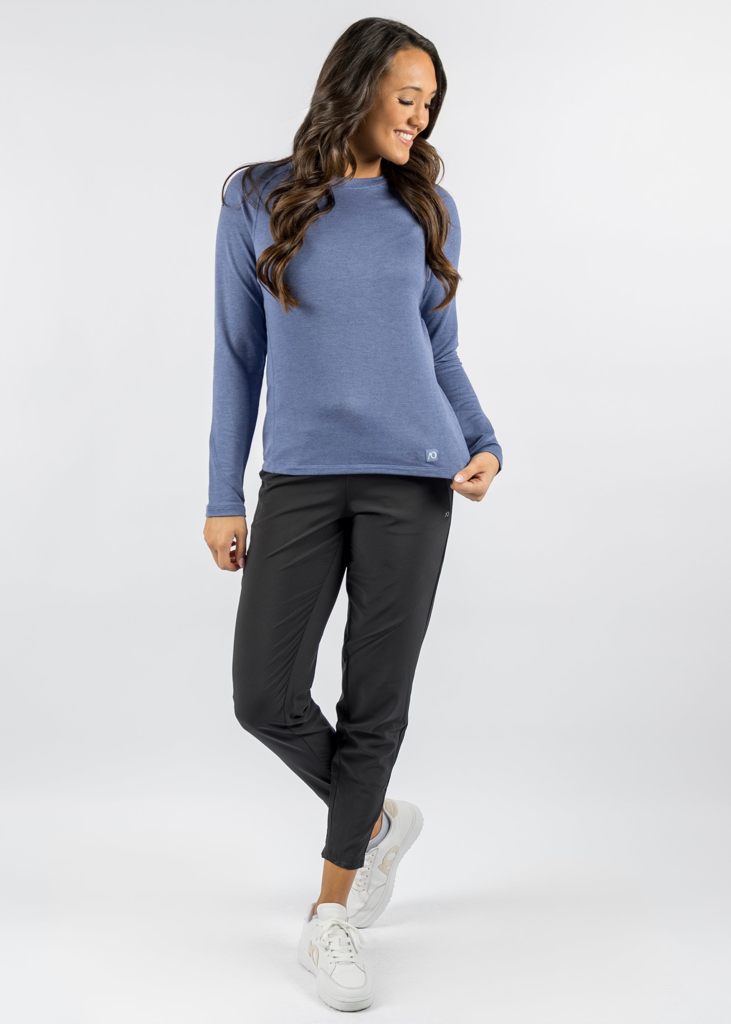 Fine LS - HTR Dark Denim