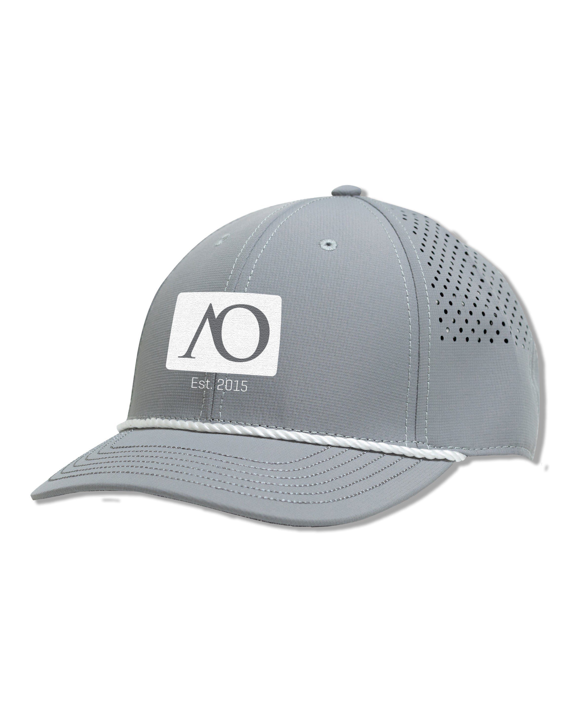 AOx Premium 6-Panel Hat Box Logo AO - Grey