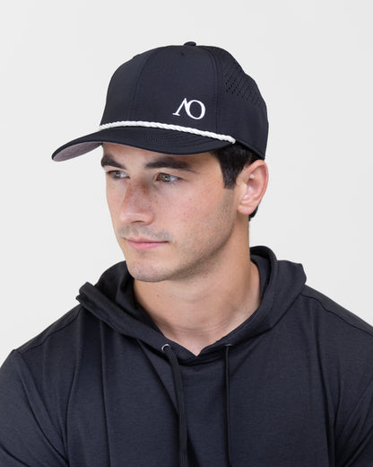 AOx Premium 6-Panel AO Hat - Black