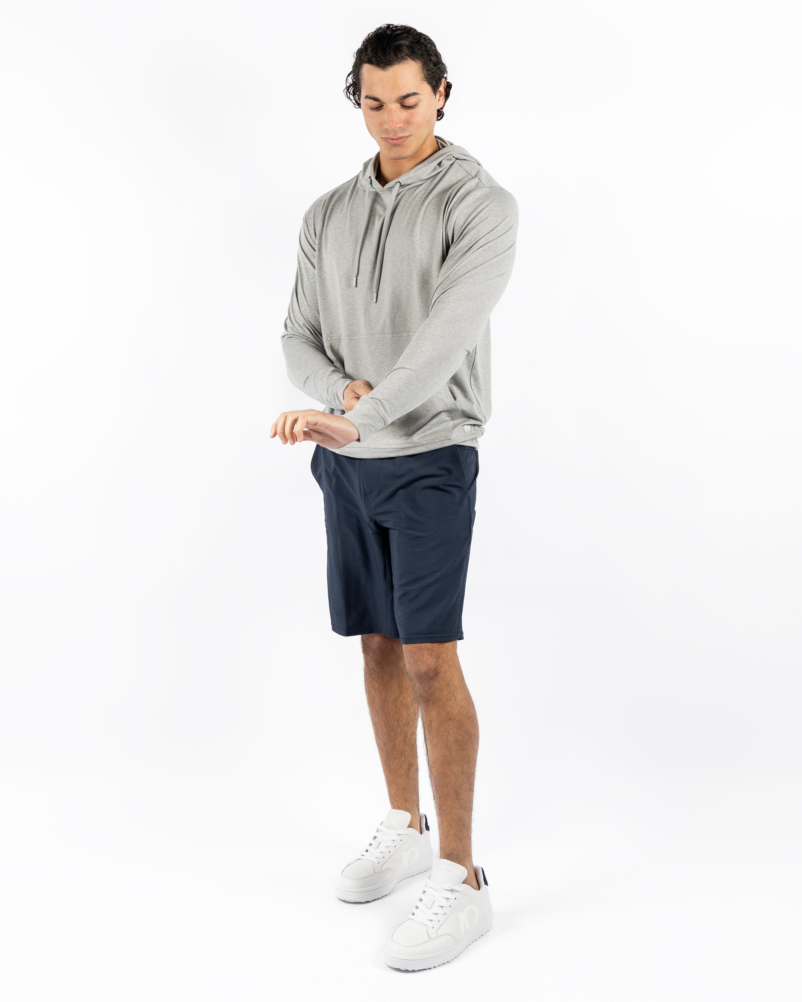 Red Beach Hoodie - Jersey Grey Heather