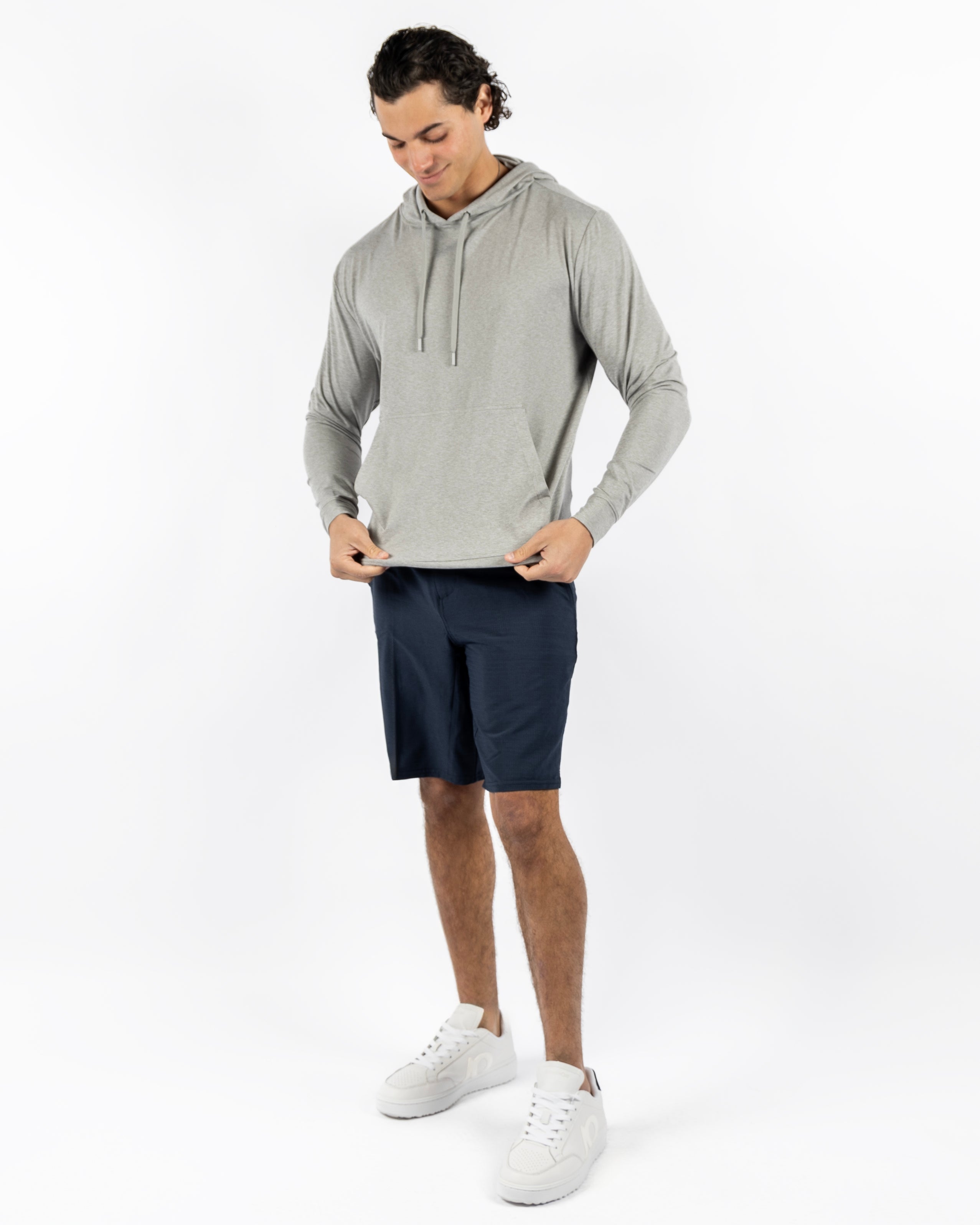 Red Beach Hoodie - Jersey Grey Heather