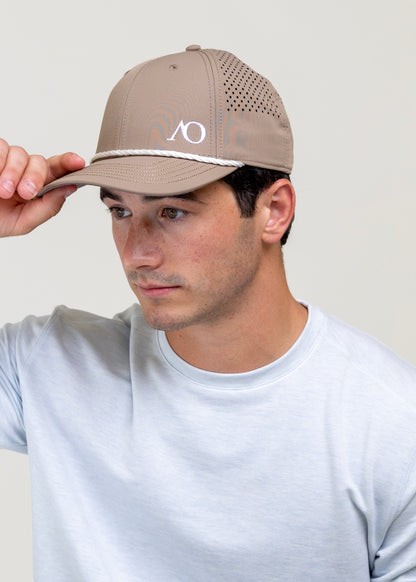 AOx Premium 6-Panel AO Hat - Khaki