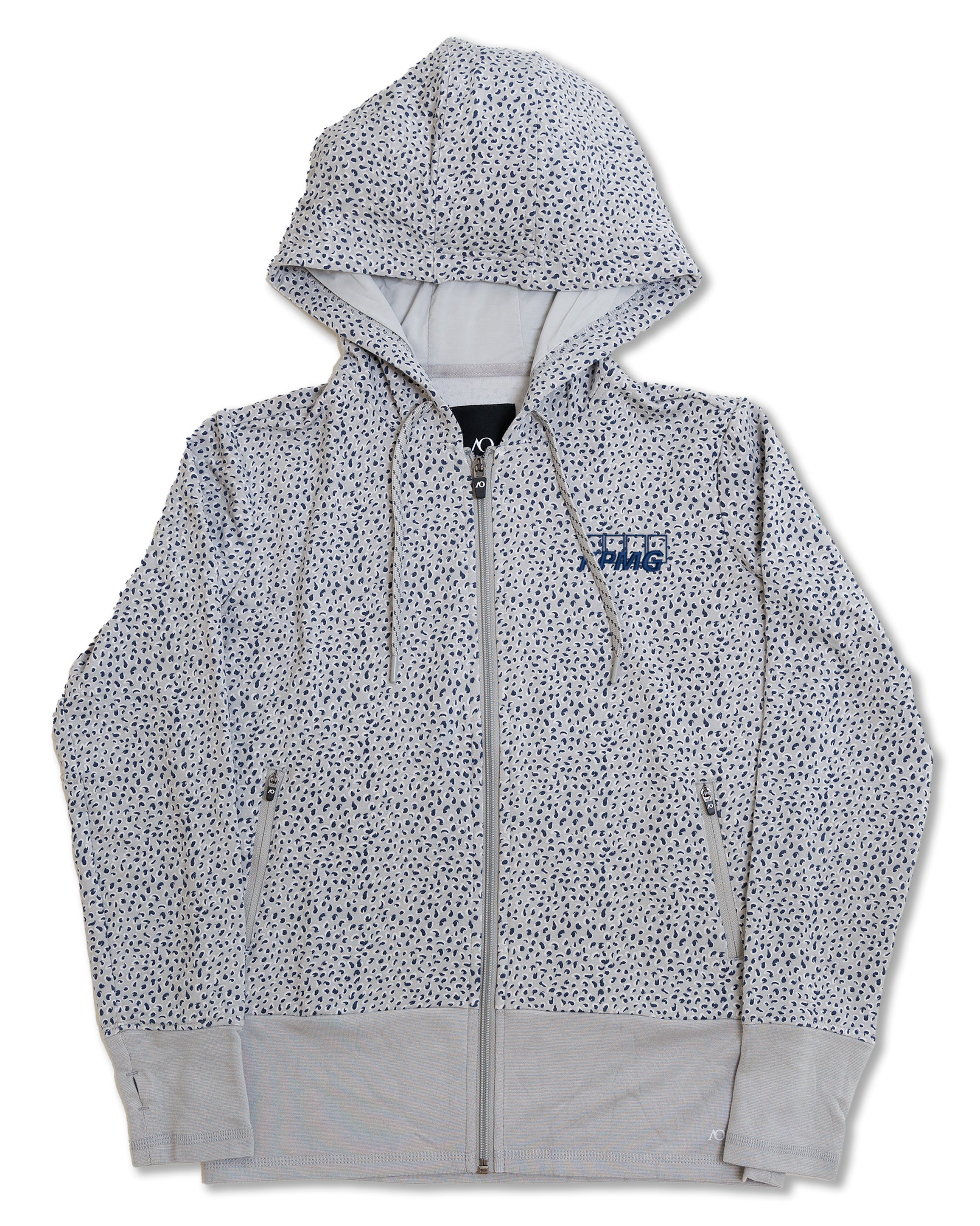 Lux Crop Hoodie KPMG - Steel/Navy/White